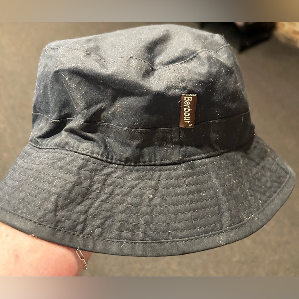 Navy Barbour Hat